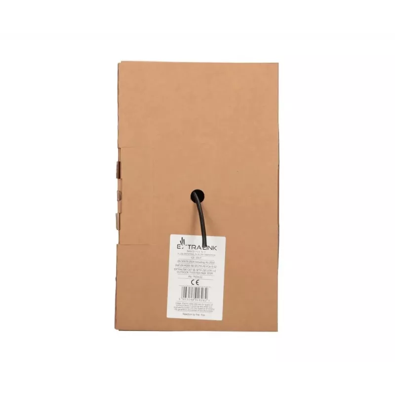 Extralink vytos poros kabelis CAT5E SFTP (SF/UTP) V2 lauko 305 m