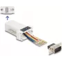 DeLOCK D-Sub 9 kontaktų vyriškas į RJ45 moterišką surinkimo rinkinys baltas VGA RJ-45