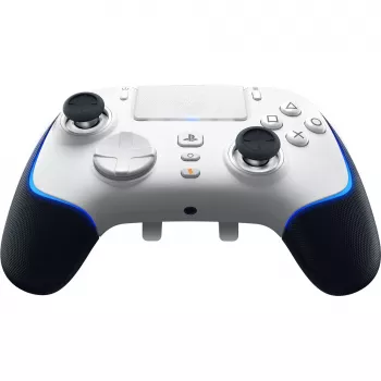 Razer Wolverine V2 Pro – žaidimų pultas – PC, PlayStation 5 – D-Pad, meniu mygtukas – analoginis/digitalinis – laidinis ir belaidis – baltas