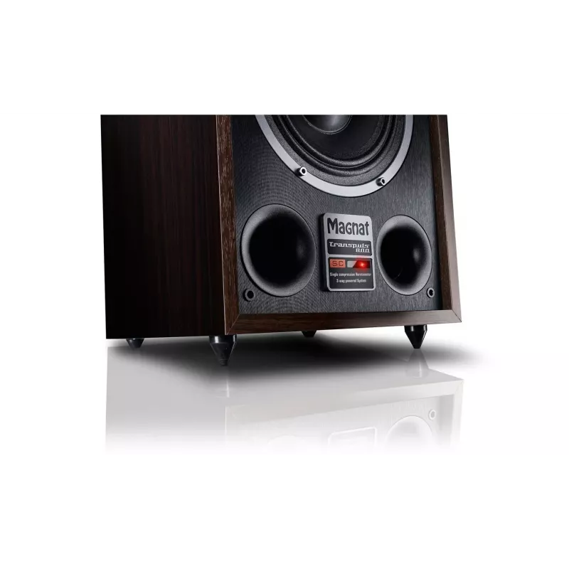 Grindinė kolonėlė Magnat TRANSPULS 800A 2 krypčių laidinė ir belaidė 2×60 W, Bluetooth 5.0, HDMI, juoda/ruda