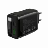 CANYON OnCharge 65RC 65W PD QC EU kištukas, juodas