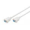Assmann Zero-Modem jungiamasis kabelis. D-Sub9 F/F. 3,0 m. užtraukiami gaubtai. juoda (AK-610100-030-E)