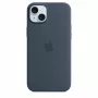 Apple iPhone 15 Plus Silikoninis Dėklas su MagSafe – Storm Blue