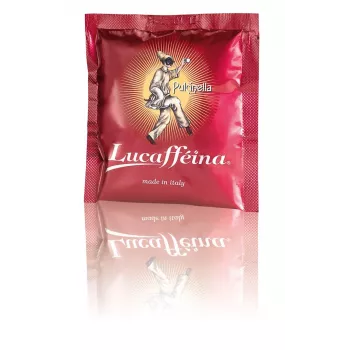 Lucaffe Pulcinella 44 mm kavos kapsulės ESE, 150 vnt.