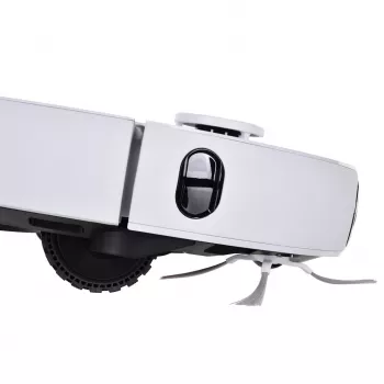 Robotinis dulkių siurblys EZVIZ RS2 su žemėlapiu, 4000 Pa siurbimo galia, 5200 mAh baterija, 220 min veikimo laikas, plaunamas šluostės pagrindas, bazinė stotelė su 5/5,5 L vandens talpyklomis