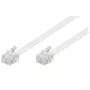 Telefono laidas Microconnect MPK191W RJ-11 15 m baltas