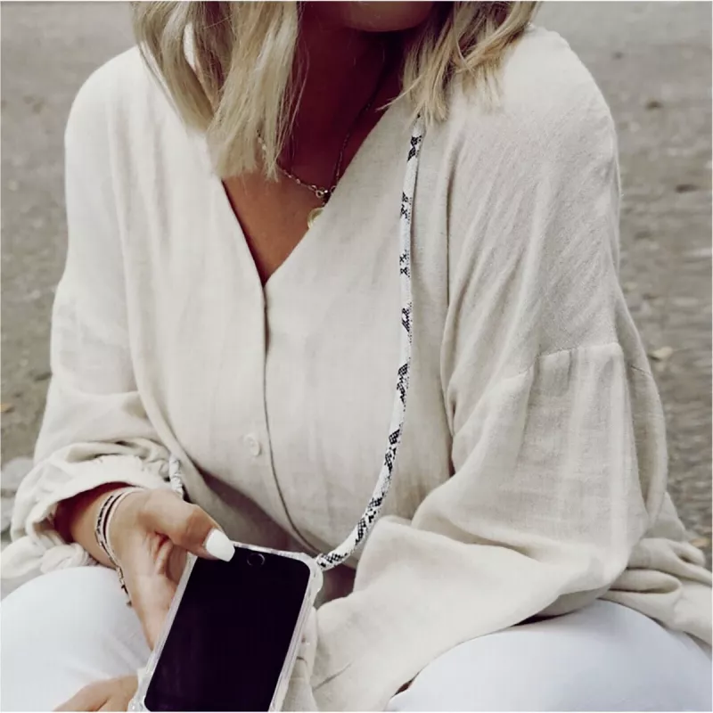 Vėrinys Lookabe Snake Edition iPhone X/Xs – sidabrinis pakabuko aksesuaras