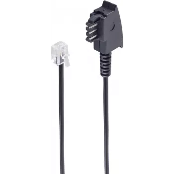 shiverpeaks ®-BASIC-S--TAE F kištukas į Western kištuką 6/4, Import-Telefon, 10m (BS70100-)