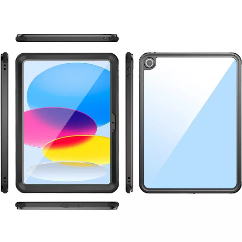 4smarts Stark apsauginis dėklas iPad 10. Gen (27,7 cm/10,9 inch) juodas permatomas