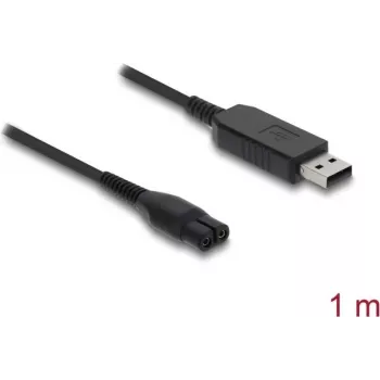 USB įkrovimo laidas DELOCK elektriniams skustuvams 4,3 V, suderinamas su Philips OneBlade 360 Face + Body