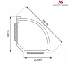 Kabelių lankstus vamzdis MACLEAN MCTV-575 grindims, baltas, 1,5 m, plotis 43 mm, aukštis 2,3–3,2 cm