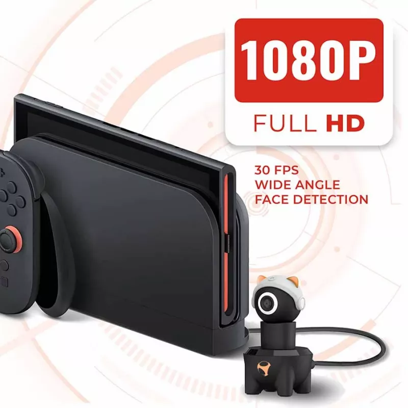 Subsonic Playcam 1080 2in1 HD Mini Kamera, skirta Nintendo Switch 2, raudona