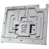 Alphacool 10260 galinė plokštė, aliuminis, chromas, juoda, 154 mm
