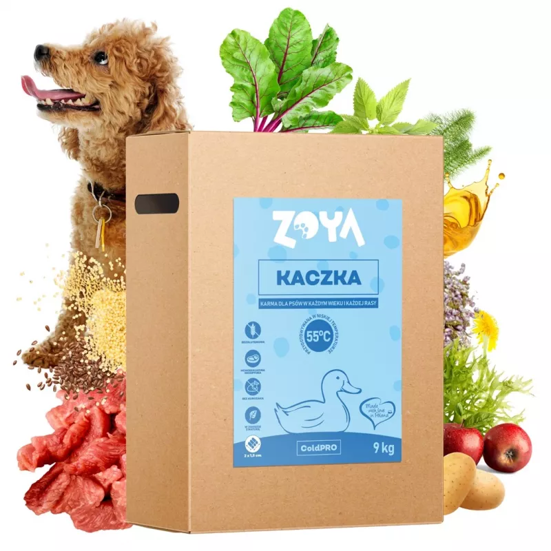 ZOYA ColdPRO Duck 9 kg – sausas šunų ėdalas su antiena, vieno baltymo, suaugusiems šunims