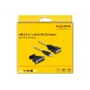 DeLOCK Adapter USB 2.0 Type-A į RS-232 D-Sub 9 + D-Sub 25