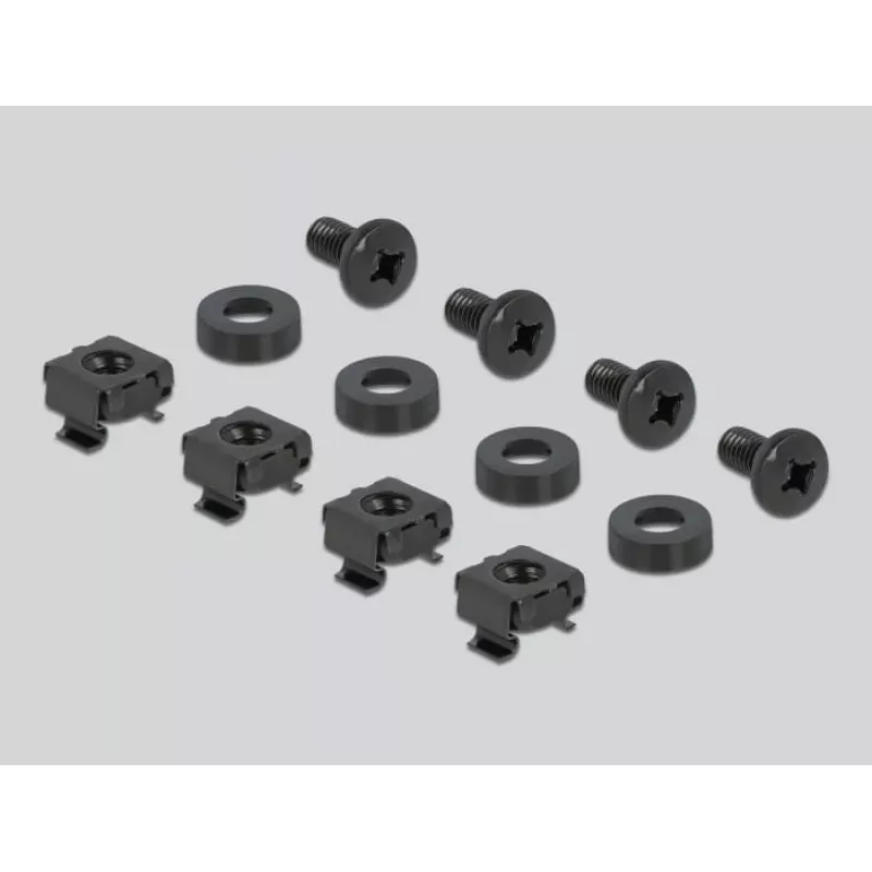 Kabelių bėgelis DeLOCK 66884 Juodas 180 mm plotis 482 mm gylis 90 mm aukštis