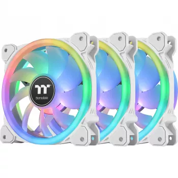 Thermaltake SWAFAN 12 ARGB 120mm atvirkštinė mentė 3 vnt. rinkinys - balta