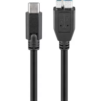 Wentronic goobay USB laidas - Micro-USB B (vyriškas) į USB-C (vyriškas) - USB 3.1 - 60 cm - apverčiamas C kištukas (67995)
