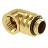 Adapteris Barrow G1/4 colio 90° pasukamas vyriškas į moterišką TDWT90-V2.5 Auksinis