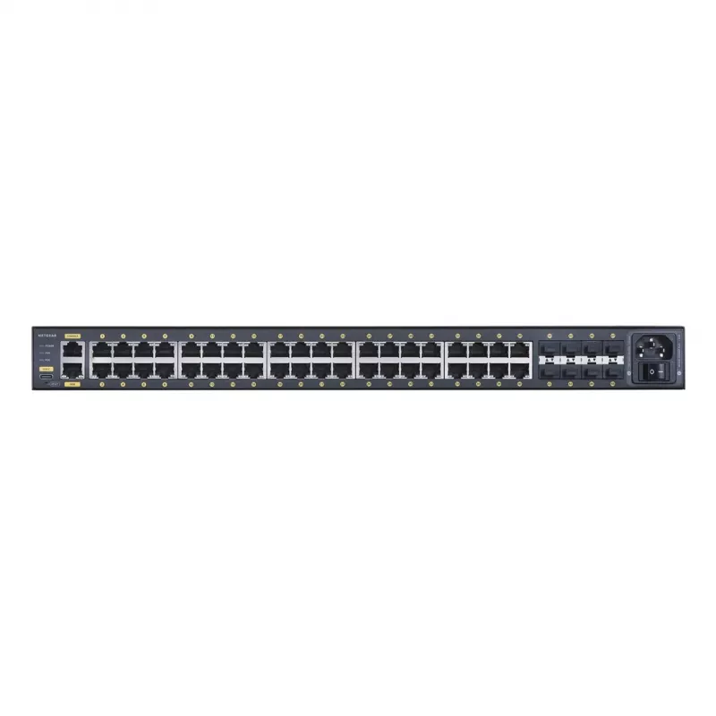 NETGEAR GSM4248PX-100EUS valdomas jungiklis L2/L3/L4 Gigabit Ethernet (10/100/1000) PoE juodas