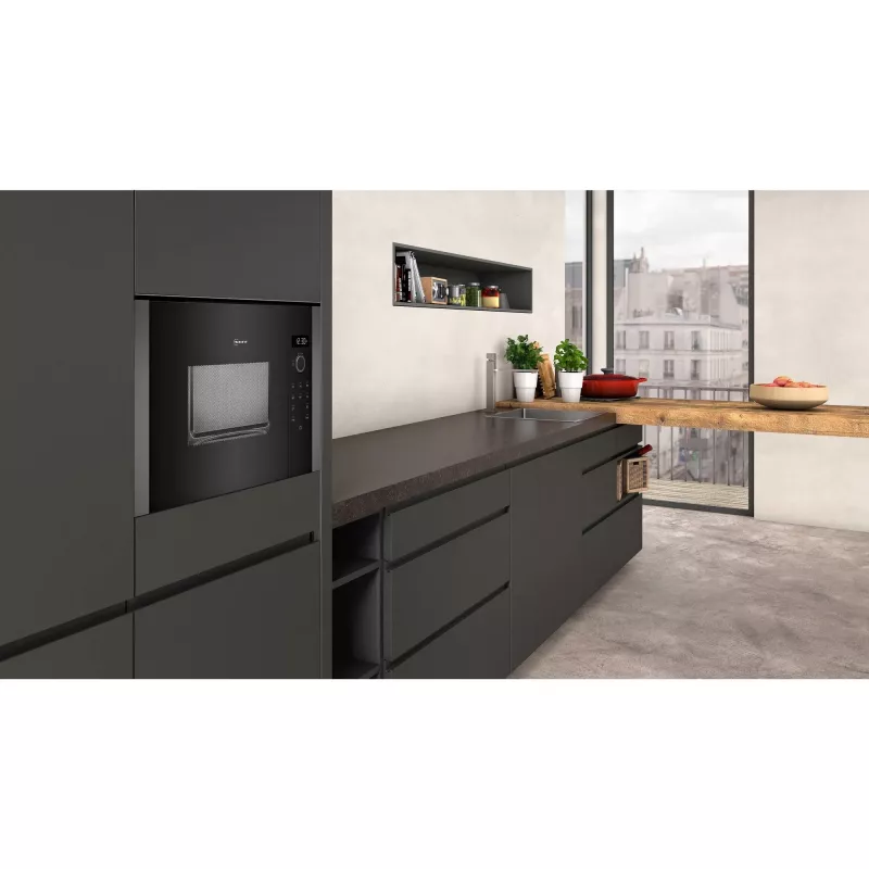 Neff HLAWD23G0 įmontuojama mikrobangų krosnelė Graphite Solo 20 L 800 W