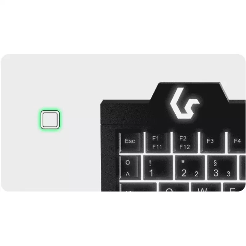 Klaviatūra KeySonic KSK-3210ELU (DE) USB QWERTZ juoda
