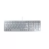 Klaviatūra CHERRY KC 6000 SLIM USB QWERTZ vokiška sidabrinė