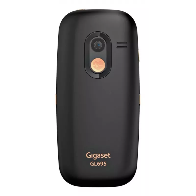 Mobilus telefonas senjorams Gigaset GL695 – 2,31 colio (5,87 cm) ekranas, 240×320, viena SIM, 4G, 2 MP kamera, 1400 mAh, juodas