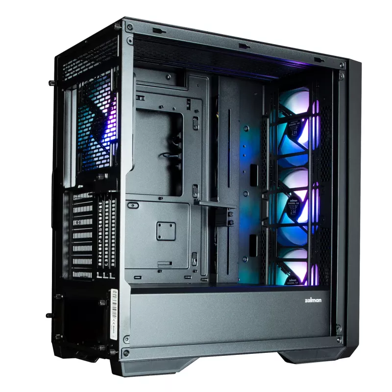 Korpusas Zalman Z9 Iceberg MS Black ATX Mid Tower su 4x 140 mm ARGB ventiliatoriais