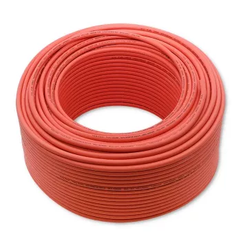 Saulės kabelis QOLTEC 53852 6 mm², 100 m ritė, raudonas
