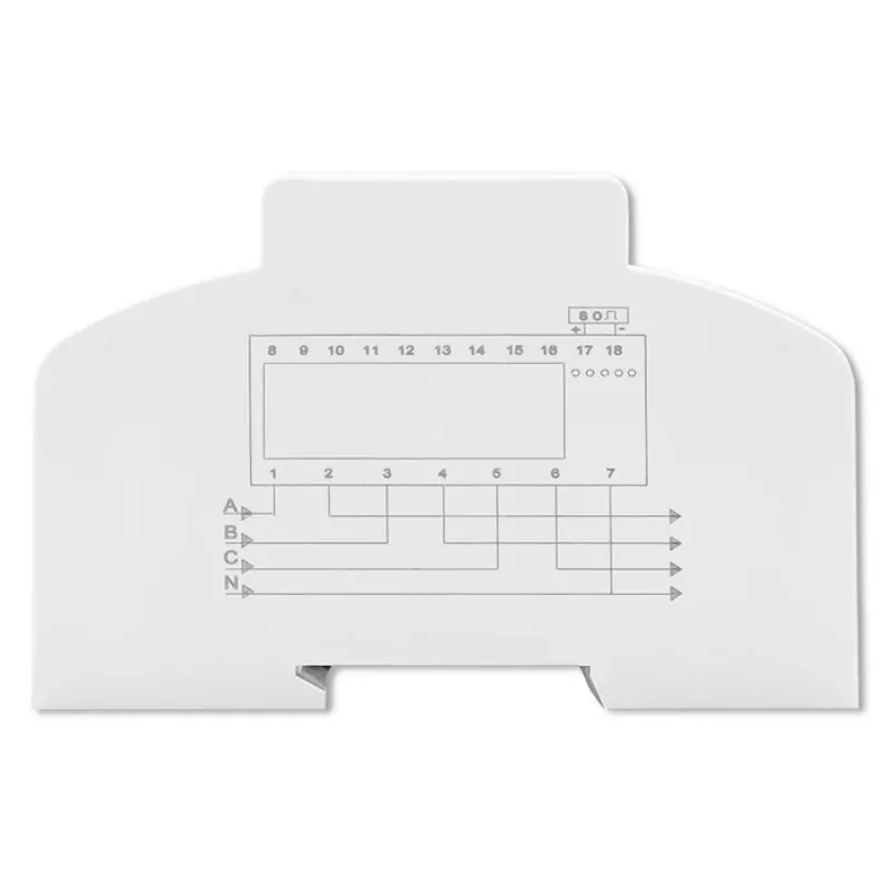 Qoltec Trifazis Dvikryptis Elektroninis Skaitiklis | DIN bėgio energijos suvartojimo matuoklis | 400V | 100A | LCD | 4P