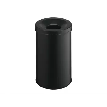 Dėžė atliekoms apvali plieninė juoda Durable 330601