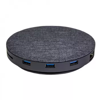 Devia 12-in-1 USB-C stotelė su belaidžiu įkrovikliu