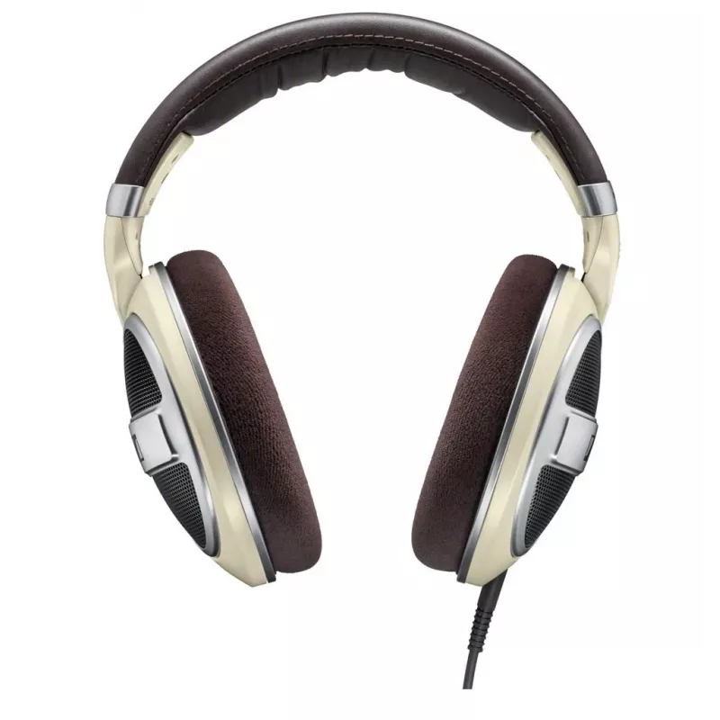 Ausinės Sennheiser HD 599 — laidinės, atviros, 50 Ω, 12–38500 Hz, 1,2 m kabelis, dramblio kaulo spalva