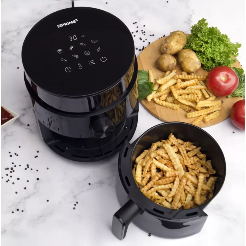 Oro gruzdintuvė PRIME3 SAF31 2,5 l, 1200 W, juoda