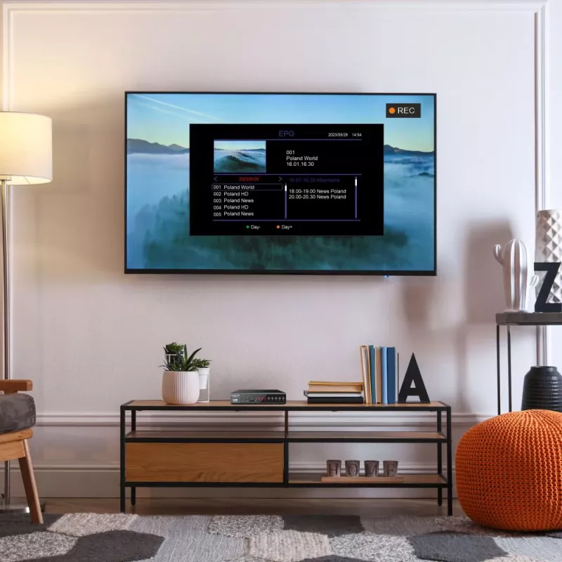 Skaitmeninis TV imtuvas MANTA DVBT025PRO DVB-T2 Full HD palaikymas USB įrašymas