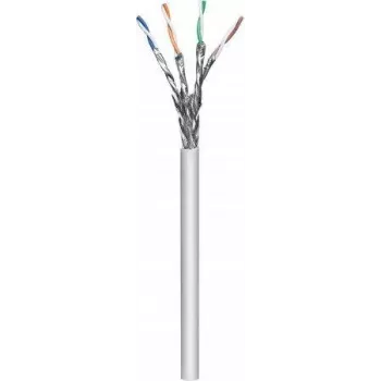 Intellinet tinklo kabelis Cat7, 23 AWG, vientisas laidas, 100 m, pilkas, varis, S/FTP, LSZH, CPR-Dca sertifikuotas, ritė
