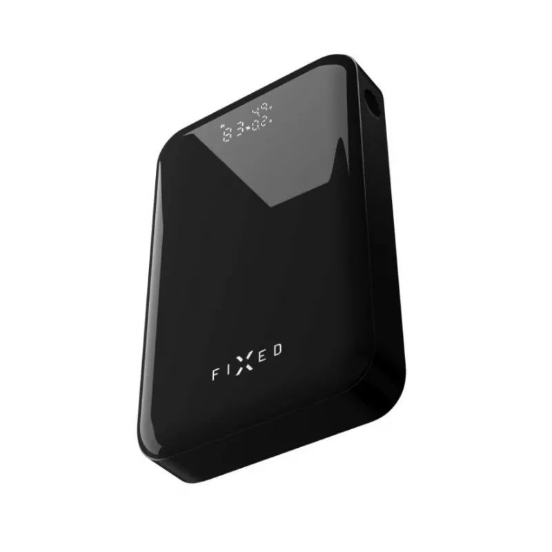 Power bank FIXED Zen 20 Pro su LCD ekranu — 20000 mAh, keli USB išėjimai