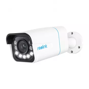 IP stebėjimo kamera Reolink P430 4K (8 MP, 3840×2160, 25 kadr./s, 5x optinis priartinimas, PoE, IP67, „MicroSD“ iki 256 GB)