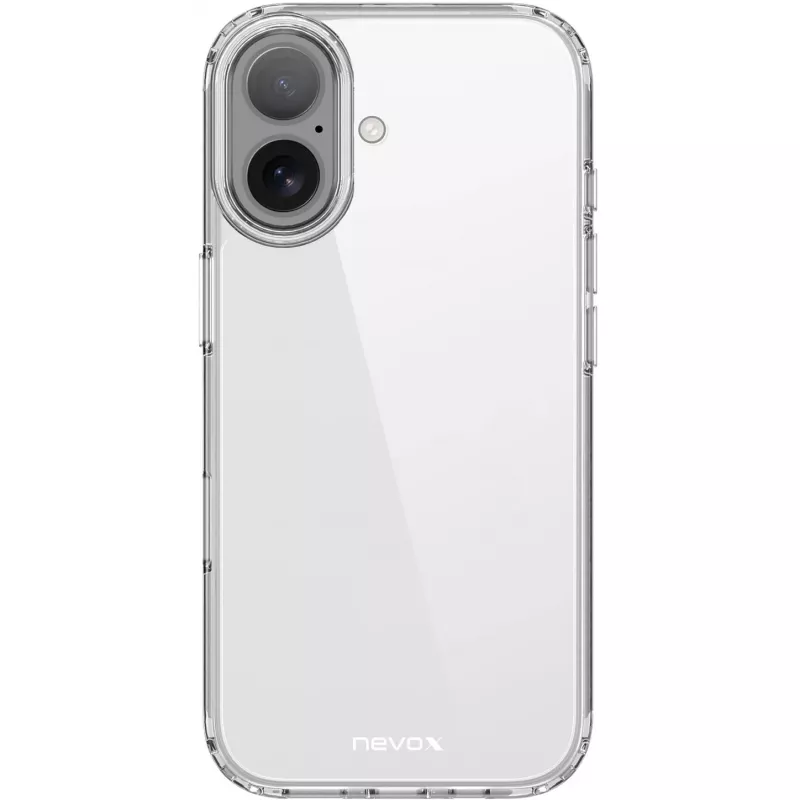 Nevox StyleShell Flex dėklas iPhone 17 6,3 colio, permatomas