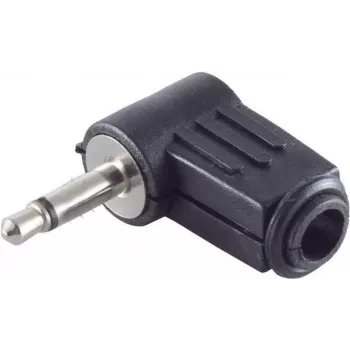 Mono 3,5 mm lizdas stačiu kampu ShiverPeaks 51100-W – 3,5 mm mono garso jungtis stačiu kampu