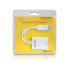 Vaizdo kabelio adapteris DeLOCK 61766 0,125 m VGA DisplayPort baltas