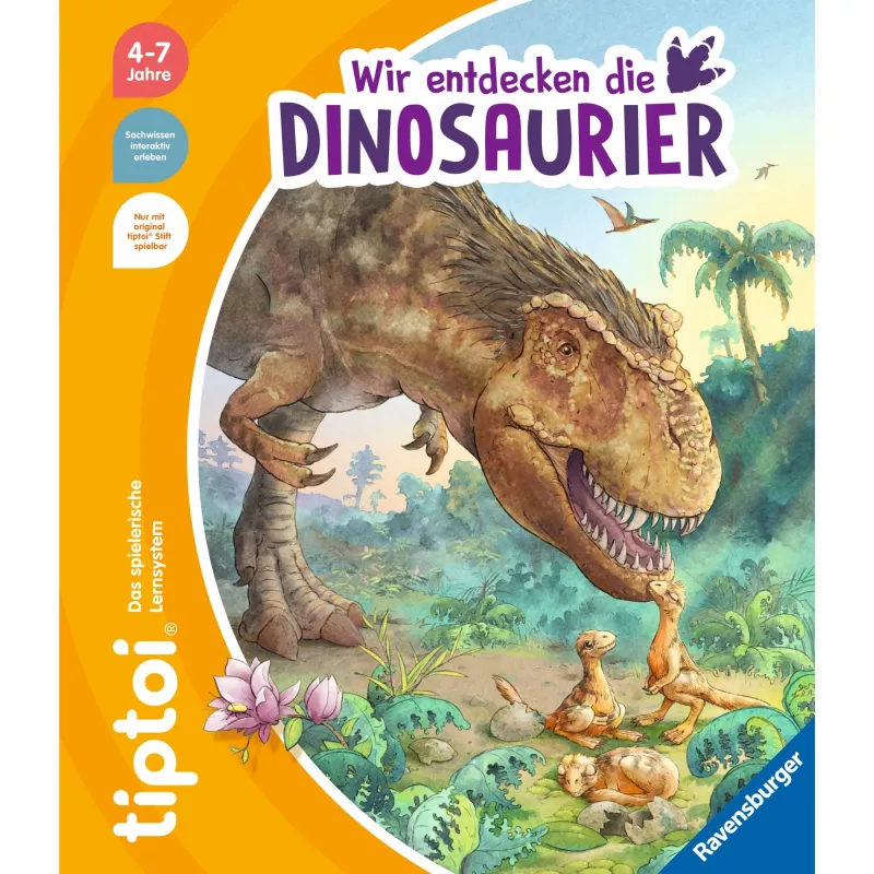 tiptoi Mes atrandame dinozaurus, mokomoji knyga