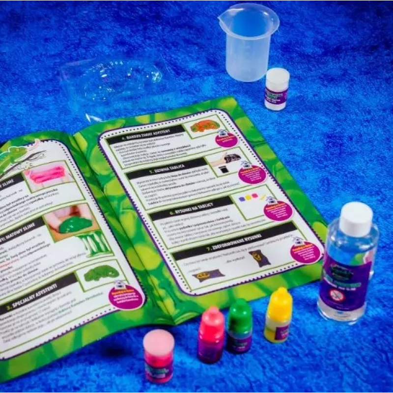Liscianigiochi mokslo rinkinys „Crazy Science Slime Chameleon“ 304-PL89246 – edukacinis gleivių eksperimentų rinkinys