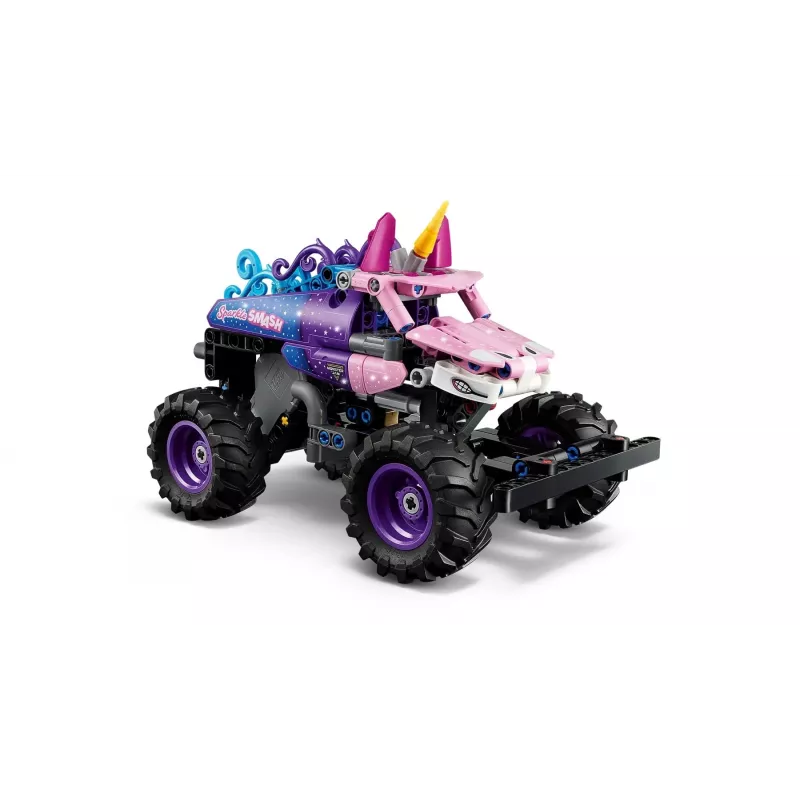 LEGO TECHNIC 42220 Monster Jam Sparkle Smash atgal traukiamas automobilis