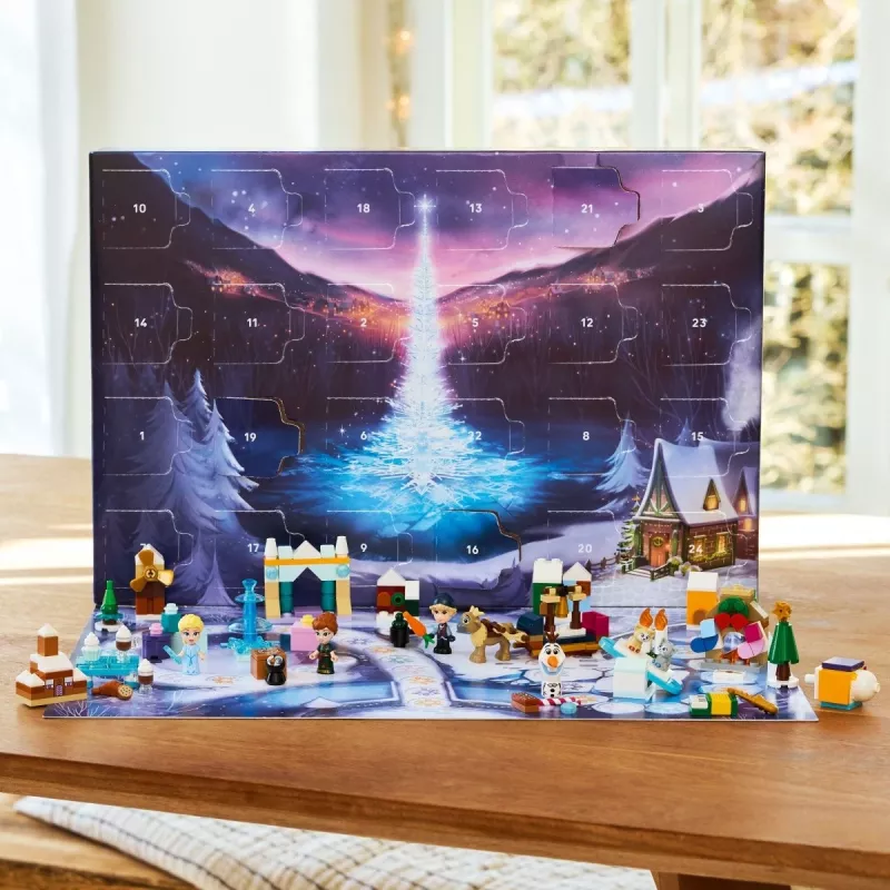 Konstruktorius LEGO Disney „Frozen“ Advento kalendorius 2025 rinkinys 43273 – 231 detalė, 4 minifigūrėlės, nuo 5 metų
