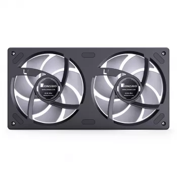 Aušinimo ventiliatorius Jonsbo ZB-240 240mm ARGB PWM juodas — Infinity Mirror dizainas