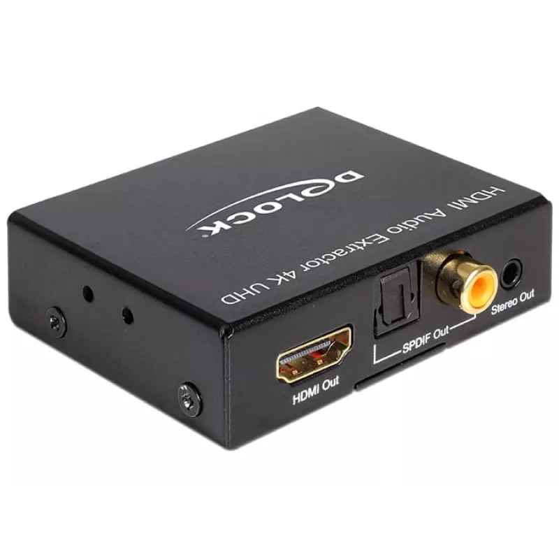 HDMI garso išskyriklis 4K, juodas