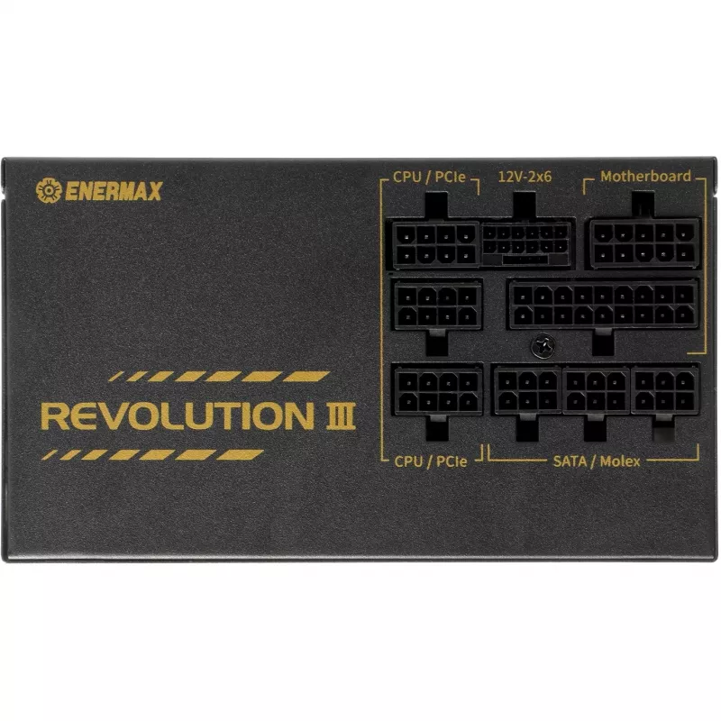 Maitinimo blokas ENERMAX ERV1000G-AHG-MAC, 1000 W, 20+4 pin ATX, visiškai modulinis, 80 PLUS Gold, juodas