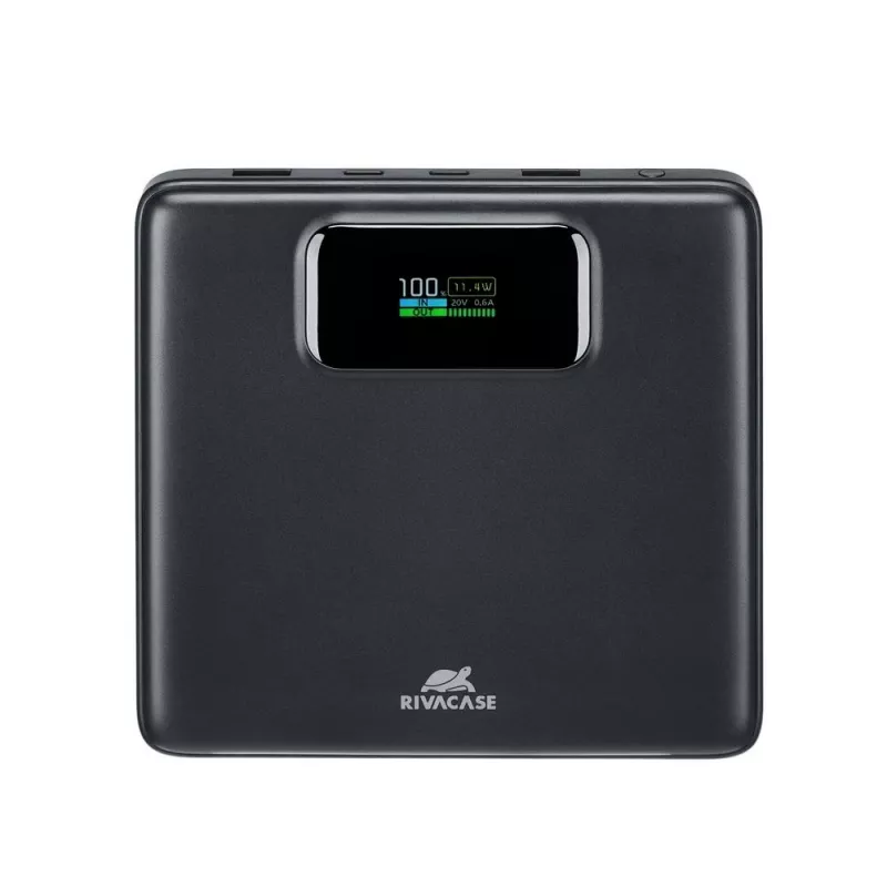 Power bankas Rivacase VA1090 — 20000 mAh, 77 Wh, bendra išvestis 100 W, 440 g